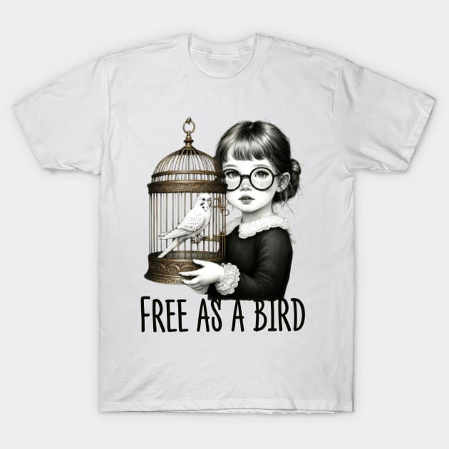 Free as a bird T-Shirt by Hadderstyle